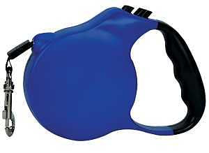 CC Belted Retractable Lead M 12ft Blu