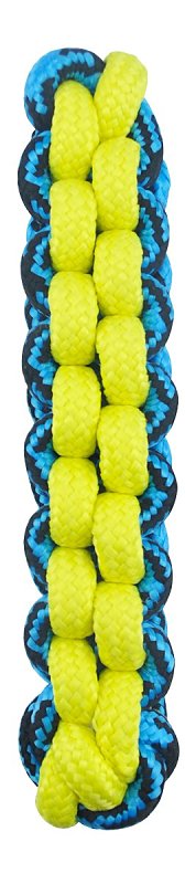 Pet Park Blvd Braided Paracord Rope Dog Toy Tough Fetch Stick Chew Tug Choose Color 10 1/4" (Blue/Yellow) US2046 99
