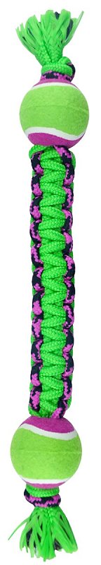 Pet Park Blvd Double Ball Paracord Rope Dog Toy (Green) US2056 43