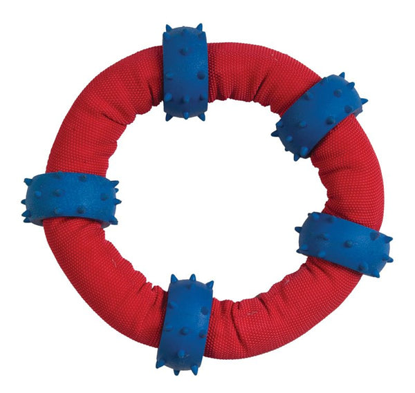 Chomper Gladiator Tuff Nylon Tug with Spike Rings Toy for Dogs WB11458