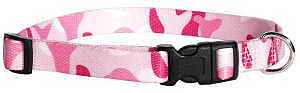 Guardian Gear Nylon Camo Dog Collar, Fits Necks 14" to 20", Pink