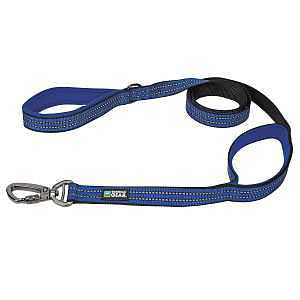 Guardian Gear GG Reflect Dbl-Handle Leash Blu 6ft