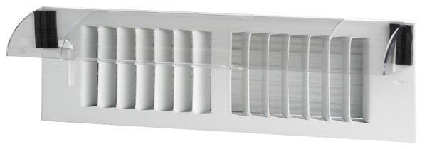 Frost King HD5 Heat Deflector, Multi-Purpose, Clear Plastic with Magnetic Hold for Central Forced Air Systems, Adjustable 10" to 14"