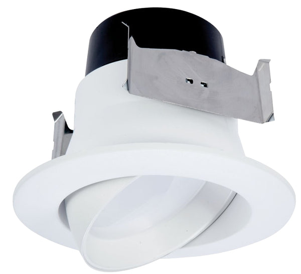 HALO 4 in. 3000K Color Temperature Integrated LED Recessed Retrofit Adjustable White Downlight Module, 613 Lumens LA4069301EWHR