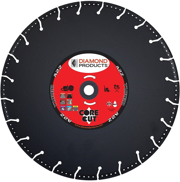 Diamond Products Core Cut 21571 14-Inch by 0.125 by 1-Inch A2Z High Speed Specialty Blade, TAZ14125