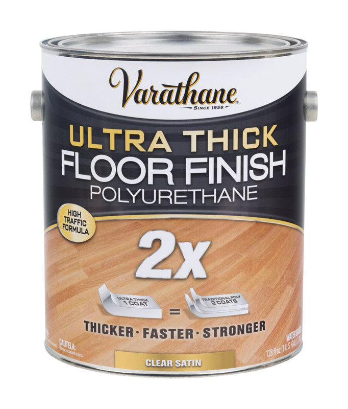 Rust-OLEUM 298274 Varathane Gallon Satin Water Base Finish Vara Gallon Satin Water Based Finish