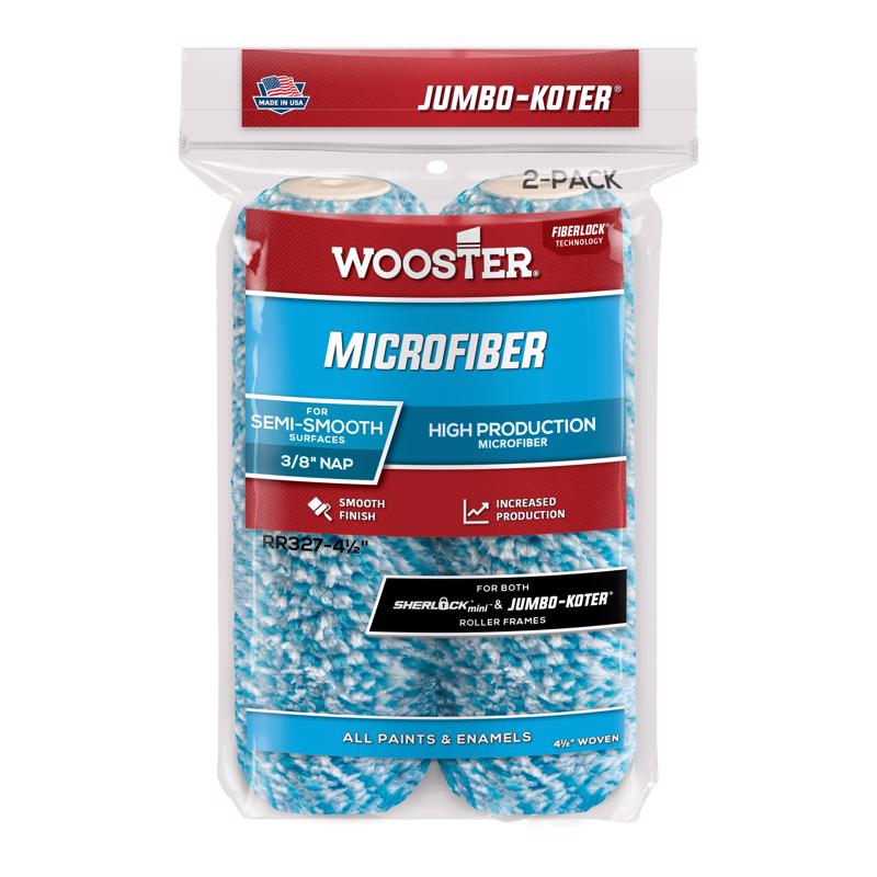Wooster RR327-4 1/2 Microfiber Paint Roller, 4.5