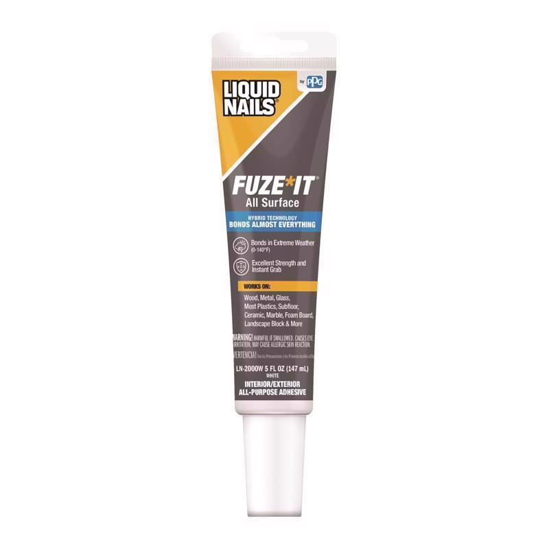 Liquid Nails Fuze*It All Surface Construction Adhesive (LN-2000W), 5 oz