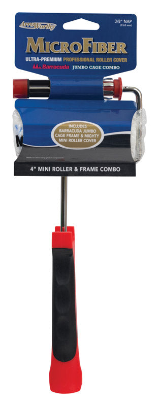 Arroworthy 4'' W Jumbo Mini Paint Roller Frame and Cover Threaded End - Case of: 1