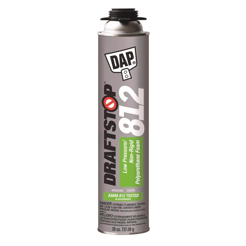 DAP 80812 DRAFTSTOP 812 Low Pressure/Non-Rigid Polyurethane Close Cell Insulation Foam, White