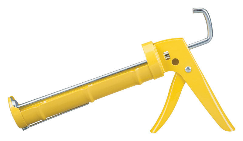 Dripless CR200 Contractor Cradle Frame Ratchet Drive Caulk Gun | 10 oz Cartridge Capacity | Caulking Gun with Machined Ratchet Teeth | Ladder Hook, Seal Punch and Cutter Built in | Contractor Grade