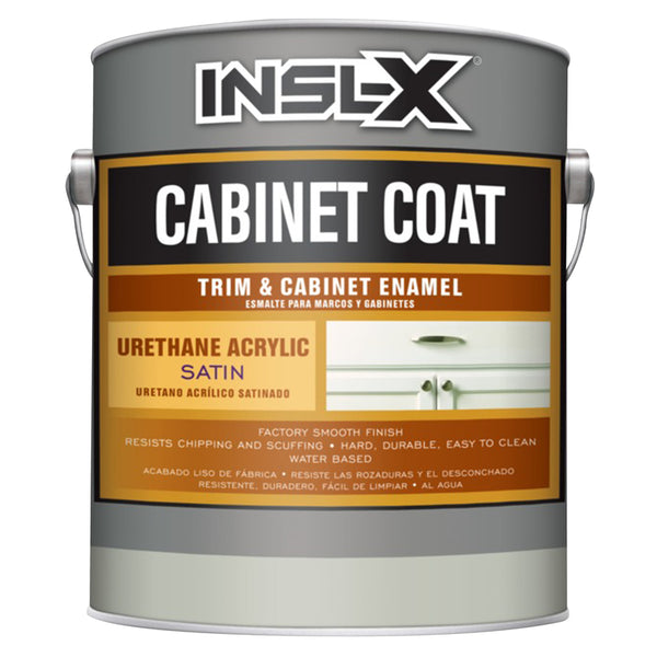 INSL-X CC550109A-01 Cabinet Coat Enamel, Satin Sheen Paint, White, 128 Fl Oz (Pack of 1) CC6501099-01