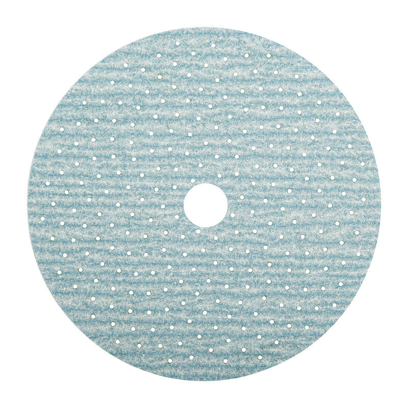 NORTON 04038 Sanding Disc, 5 in Dia, 11/16 in Arbor, Coated, P220 Grit, Very Fine, Alumina Ceramic Abrasive, Spiral