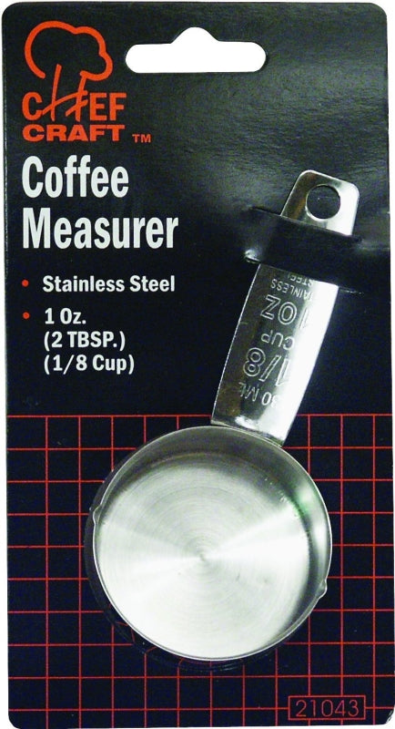 Chef Craft Stainless Steel Silver Coffee Measurer 21043