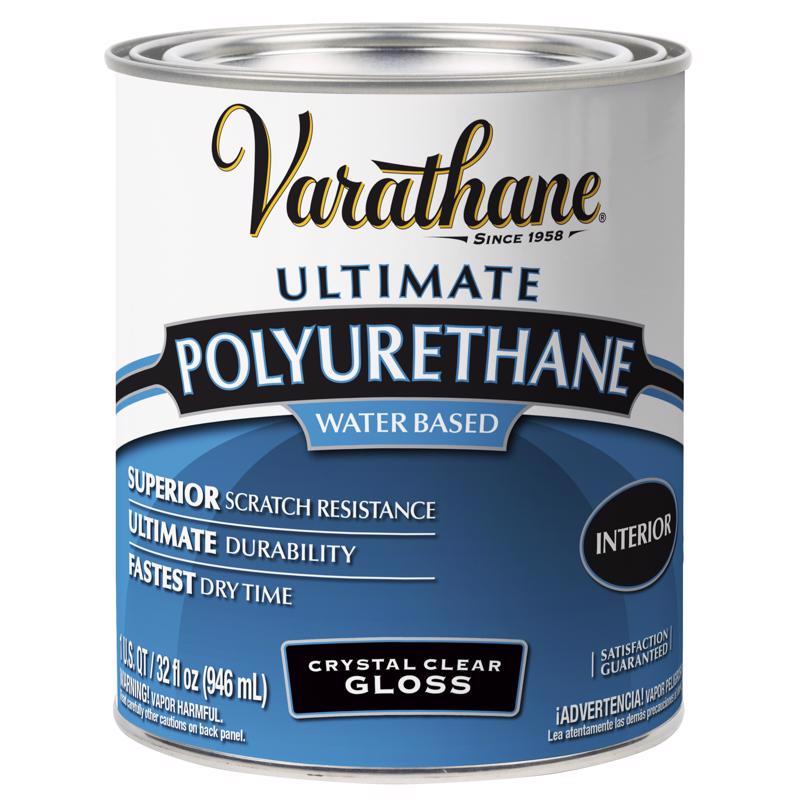 Varathane 200141H Water-Based Ultimate Polyurethane, Quart, Semi-Gloss Finish