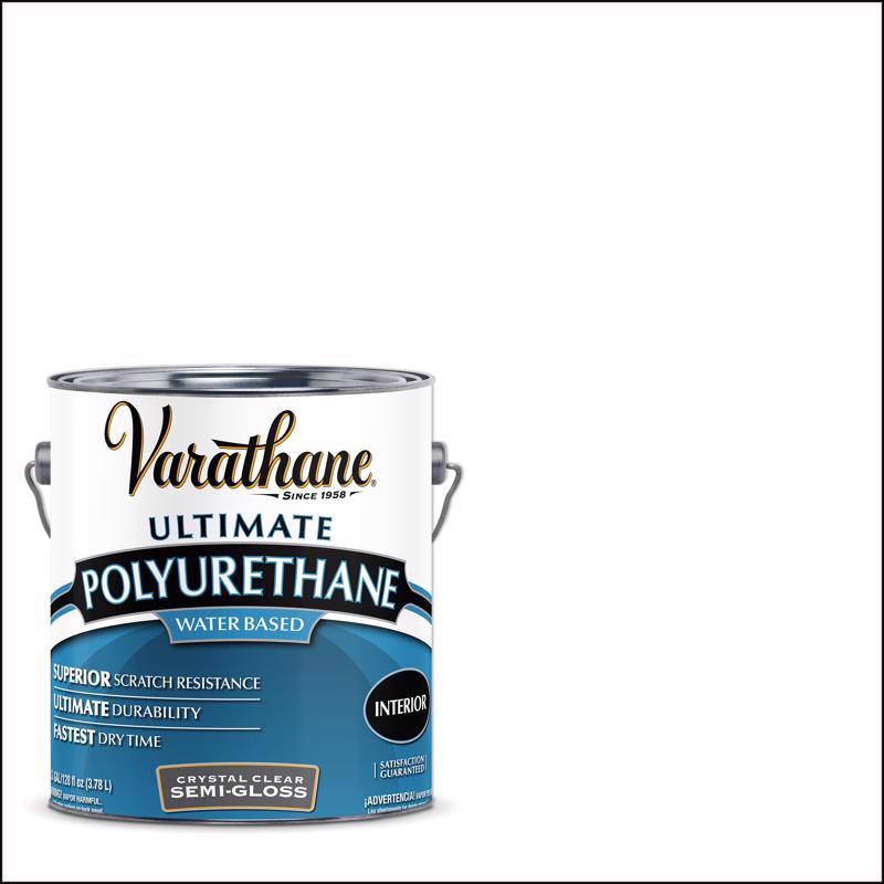 1 gal Rust-Oleum Brands 200131 Crystal Clear Varathane, Diamond Water-Based Interior Polyurethane, Semi-Gloss