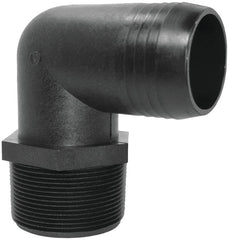 Green Leaf El 1238 P Threaded Poly Elbow, 1/2" Mpt X 3/8" Barb (Pack of 5)