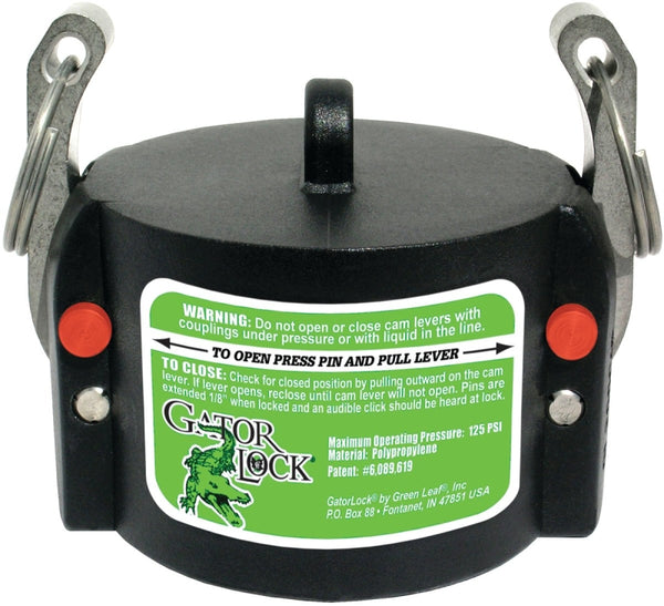 Green Leaf Coupler Cam Lock 2in M Adapter Glp 200 Cap