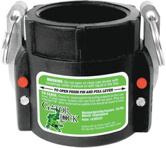 Green Leaf GLP 200 D NL Series Polypropylene Gator Lock Cam Lever Coupling, Non-Locking, 2" Female Coupler/Female Thread