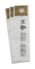 3 Genuine Royal Dirt Devil Type C Vacuum Bags OEM 3700147001 (5-Pack)
