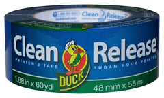Duck Clean Release Blue Painter's Tape, 2-Inch (1.88-Inch x 60-Yard), Single Roll, 240195