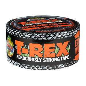 T-Rex Tape Extra-Wide Duct Tape with UV Resistant & Waterproof Backing for Ferociously Strong Repairs, 2.83" x 25 yd, Gunmetal Gray, 1 Roll