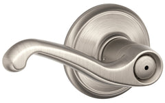 Schlage F40VFLA619 F Series privacy door lever, Satin Nickel