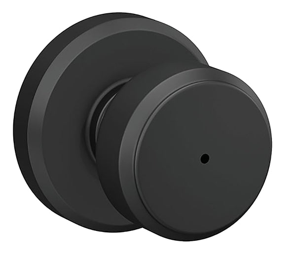 Schlage B&B Knob Bowry Mtte Blk F40VBWE622