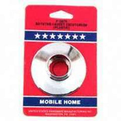 UNITED STATES HDW P597C Chrome Finish Mobile Home Bath Tub Faucet Flange, 2" by 3"