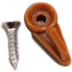 UNITED STATES HDW 8 Pack 1/2" X 7/8" Brown Nylon Clip WP-8831C