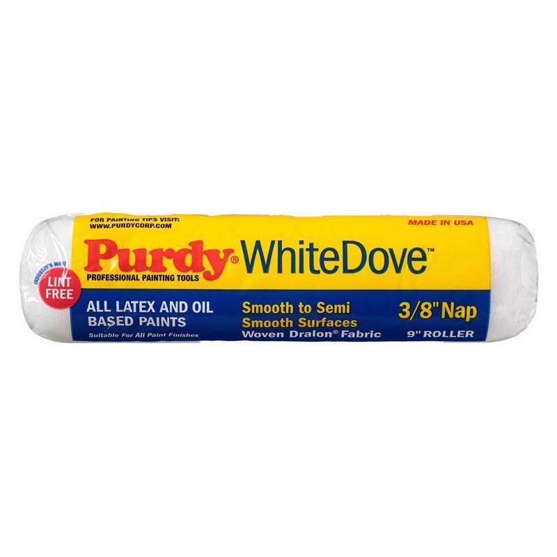 Purdy White Dove Dralon 3/8 in. x 9 in. W Paint Roller Cover For Smooth to Semi Smooth Surfaces