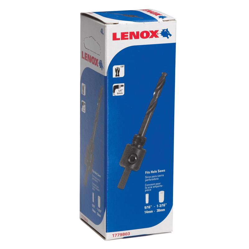 Lenox 1779803 1/4" Hole Saw Arbor For 9L To 19L Hole Saws