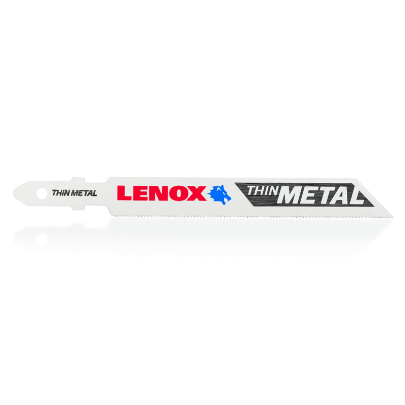 Lenox T-Shank Thin Metal Cutting Jig Saw Blade, 3-5/8In X 3/8In, 24 Tpi, 3Pk