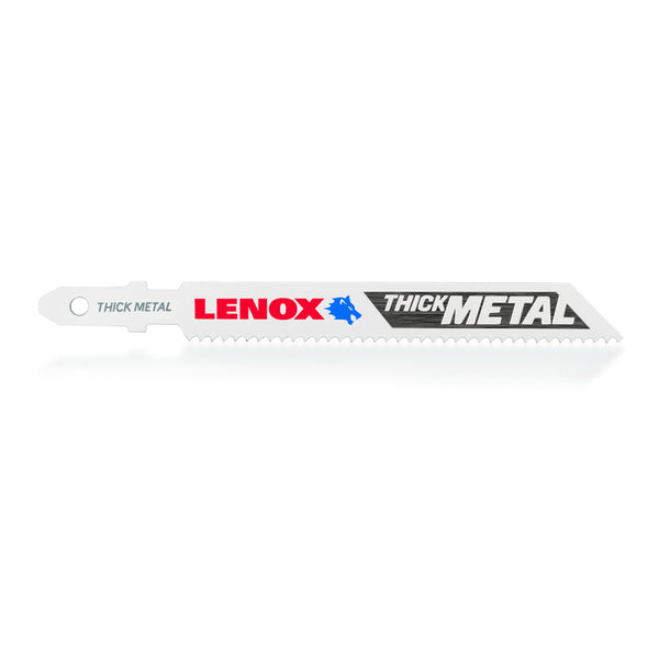 LENOX Tools 1991559 T-Shank Thick Metal Cutting Jig Saw Blade, 3 5/8" x 3/8" 14 TPI, 3 Pack