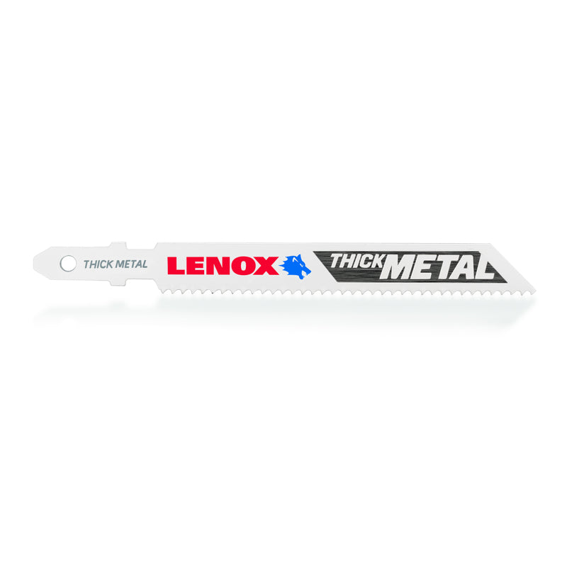 LENOX Tools 1991559 T-Shank Thick Metal Cutting Jig Saw Blade, 3 5/8" x 3/8" 14 TPI, 3 Pack