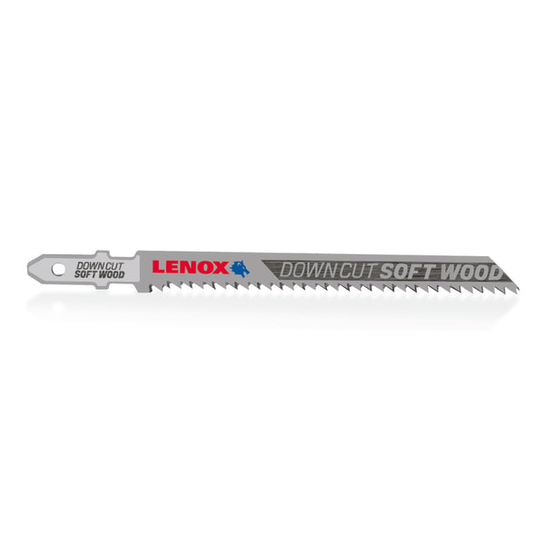 LENOX TOOLS 1991386 T-Shank Down Cutting Wood Jig Saw Blade, 4" x 5/16" 10 TPI, 3 Pack