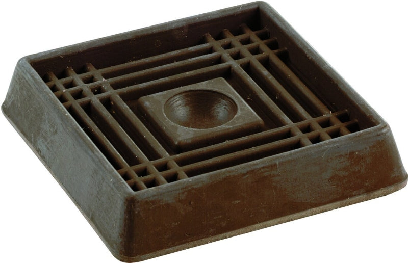 Shepherd Hardware 9078 3-Inch Square Rubber Furniture Cups, by Shepherd Hardware