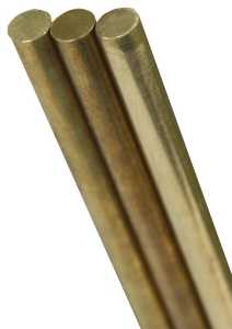 K&S Solid Rod 1/16" X 12" Brass Pack
