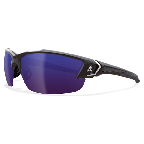EDGE Khor G2 Z87 Safety Glasses, Polarized Lenses, 99.9% UV Protection, Shatter Resistant, Vapor Shield Elite Anti-fog (Polarized Aqua Precision Blue Mirror) TSDKAP218-G2