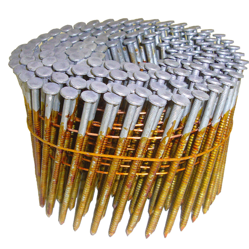 Metabo HPT 12707HHPT Siding Nail, 10D, 3 in L, Steel, Hot-Dipped Galvanized, Full Round Head, Ring Shank