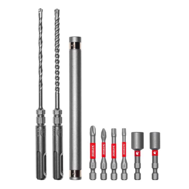 SDS-Plus Anchor Drive Set 9-PC