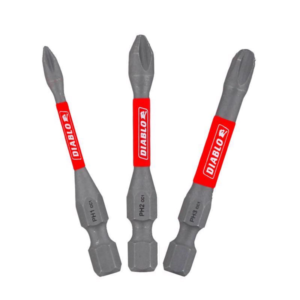 Diablo DPHV2-S3 2 in. Phillips Drive Bit Assorted Pack (3-Piece)