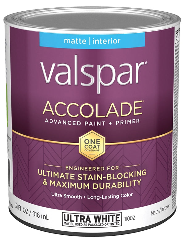 Valspar Paint&PRIMR INT MAT ULT WHT QT 028.0011002.005