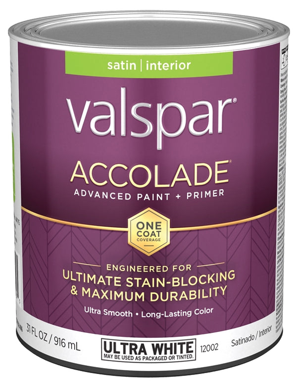 Accolade Valspar Paint&PRIMR INT SAT ULT WHT QT 028.0012002.005