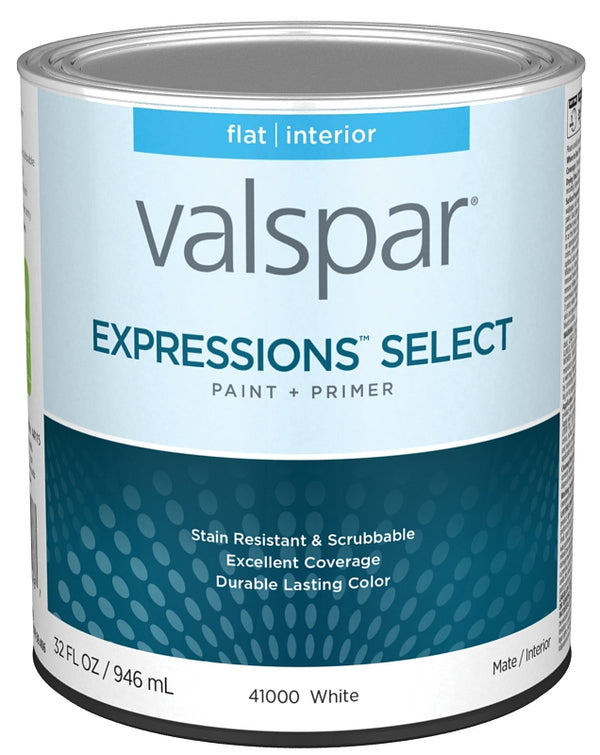 Valspar Paint&Primer INTR FLT WHT QT 028.0041000.005
