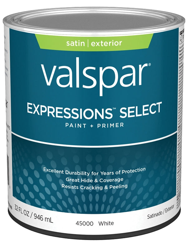 Valspar Paint&Primer EXTER SAT WHT QT 028.0045000.005