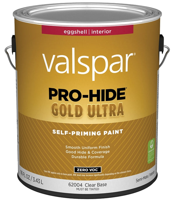 Valspar 1 Gallon 62004 Clear Base Pro-Hide Gold Ultra Interior Super One Coat Primer, Eggshell 028.0062004.007
