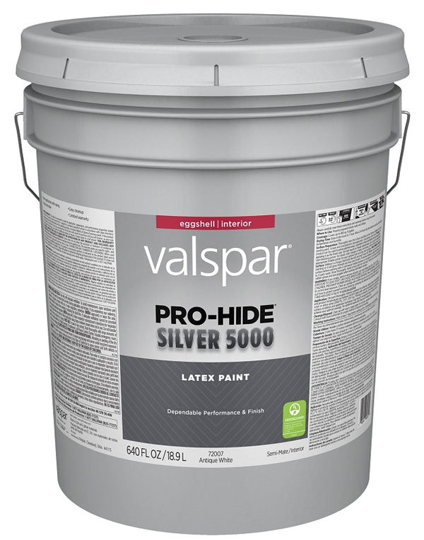 Pro-Hide Silver 5000 Valspar Paint INTR Eggshell ANT WHT PL 028.0072007.008