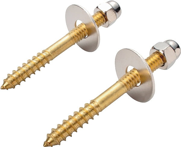 Worldwide Sourcing Toilet Screw Set 1/4x2-1/2 24448-3L
