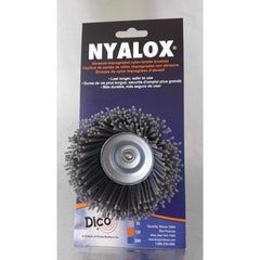 Dico Products 7200005 Nylox Cup Brush 21/2" 80 Grit, Grey 541-774-2-1/2
